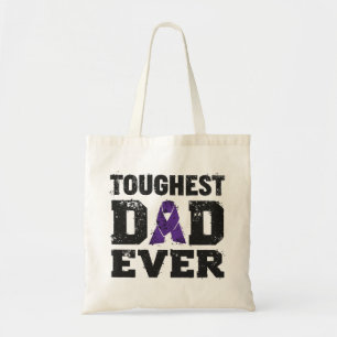 Moeilijkste vader ooit kanker bewustzijn tote bag