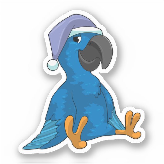 Moeite bij Slapen met Nightcap Sticker (Voorkant)