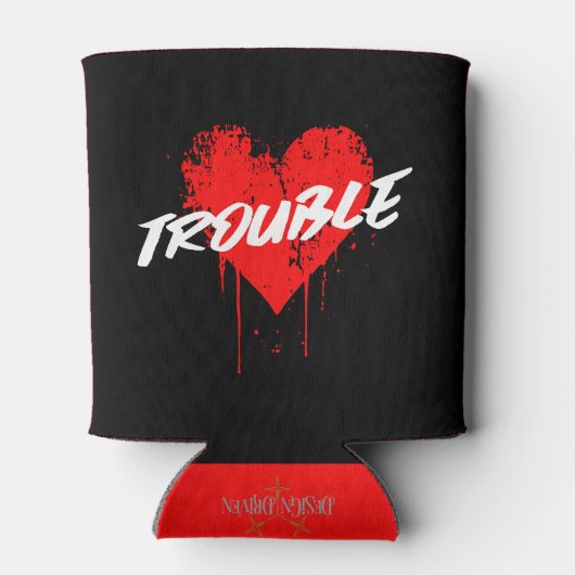 moeite | Druppelende hart Koelbox Blikjeskoeler (Achterkant)