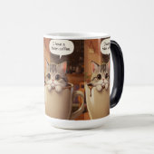 Moeite kop “Ik heb koffie gedronken” Grappige kat (Voorkant rechts)