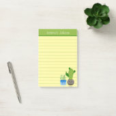 Moeite Met Cactus Liefhebbers Persoonlijk Lined No Post-it® Notes (Kantoor)