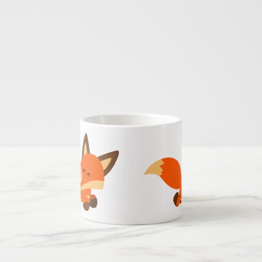 Moeite met Cartoon Vos Espressiebeker Espresso Kop (Voorkant)