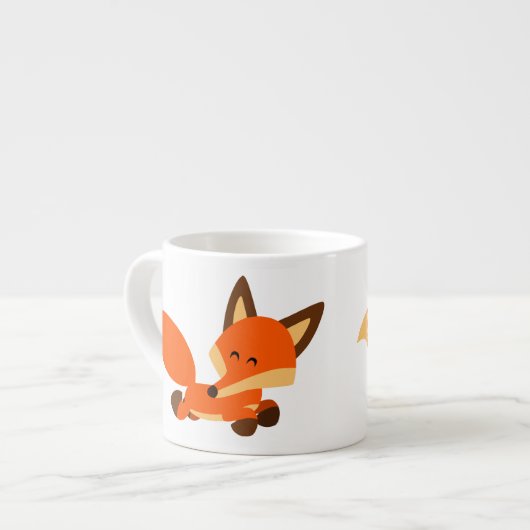 Moeite met Cartoon Vos Espressiebeker Espresso Kop (Links)
