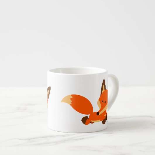 Moeite met Cartoon Vos Espressiebeker Espresso Kop (Voorkant rechts)