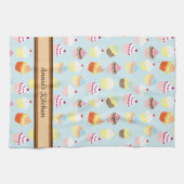 Moeite met Cupcakes Persoonlijke Keukenhanddoek (Horizontaal)
