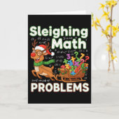 Moeite met wiskundeproblemen Kerst leuk wiskunde o Kaart (Gele Bloem)
