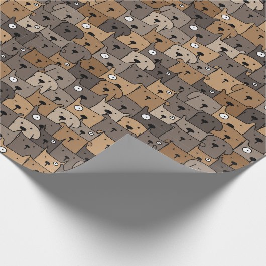 Moeite Stapels Honden Cadeaupapier (Hoek)