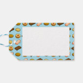 Moeitekoekjes Gefeliciteerd! Biscuit Pixel Patroon Cadeaulabel (Achterkant Horizontaal)