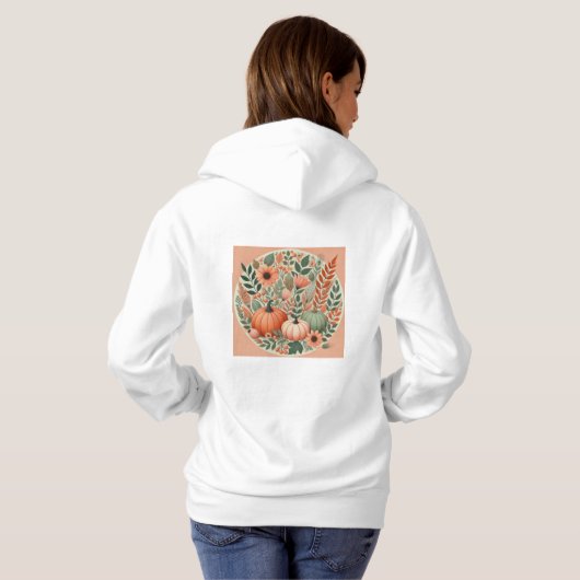 moeiteloos minimalisme hoodie (Achterkant volledig)