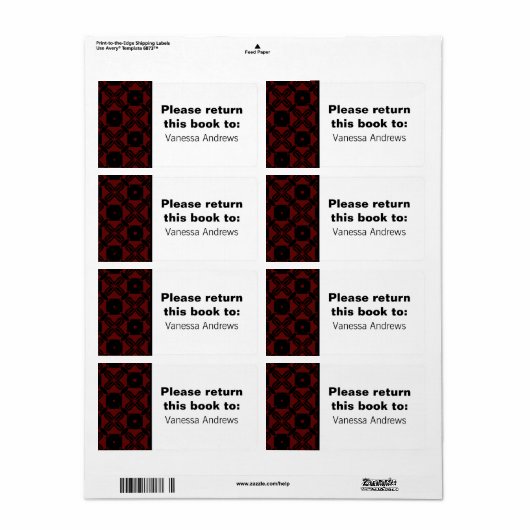 Moeiteloos mooie koekjesplaatjes etiket (Full Sheet)