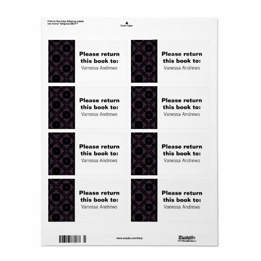 Moeiteloos mooie koekjesplaatjes etiket (Full Sheet)