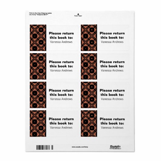 Moeiteloos mooie koekjesplaatjes etiket (Full Sheet)