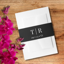 Moeiteloze Charm Zwart-wit Bruiloft