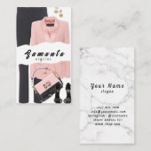 Moeiteloze garderobe Stylist Visitekaartje (Voorkant / Achterkant)