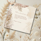 Moeiteloze moderne bruiloftsvibes bedankjes labels