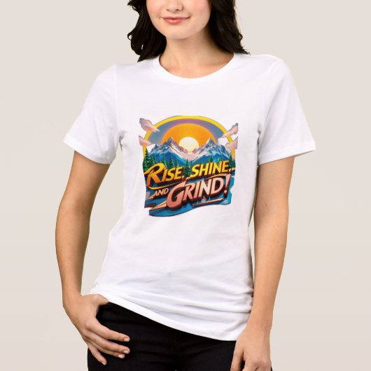 Moeiteloze stijl: Bella + Canvas Tri-Blend voor da Shirt (Voorkant)