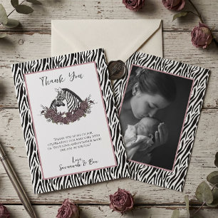 Moeizame Alternatieve Baby Shower Bedankkaart