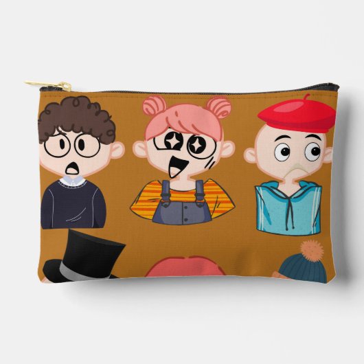 Moeizame Cartoon Vrienden Potloodetui Etui (Voorkant)