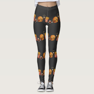 Moeizame Kawaii Sushi Vrienden Karakters Illustrat Leggings