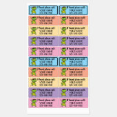 Moeizame Persoonlijke Dinosaurus Golfclub Labels (Vel)