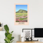 Moel Siabod Snowdonia Nationaal Park Reisposter Poster (Thuiskantoor)