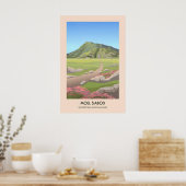 Moel Siabod Snowdonia Nationaal Park Reisposter Poster (Keuken)