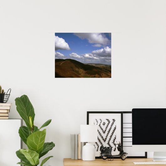 Moel y Gamelin Llangollen Wales Briefkaart Poster (Thuiskantoor)