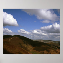 Moel y Gamelin Llangollen Wales Briefkaart Poster