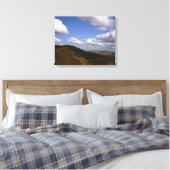 Moel y Gamelin Llangollen Wales Briefkaart Poster Canvas Afdruk (Insitu (Slaapkamer))
