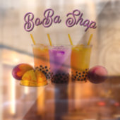Moeleke bubble tea, boba thee raamsticker (Vel 2)