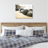 Moeraki Boulders Nieuw-Zeeland Canvas Afdruk (Insitu (Slaapkamer))