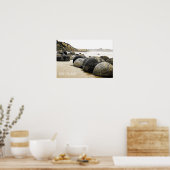 Moeraki Boulders Nieuw-Zeeland Poster (Keuken)