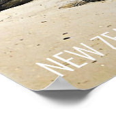 Moeraki Boulders Nieuw-Zeeland reis Poster (Hoek)