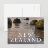 Moeraki Boulders op het strand Briefkaart (Voorkant / Achterkant)