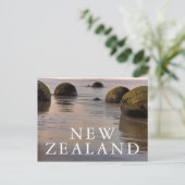 Moeraki Boulders op het strand Briefkaart (Staand voorkant)