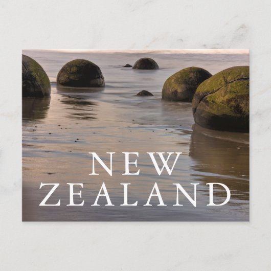 Moeraki Boulders op strand Briefkaart (Voorkant)