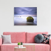 Moeraki Boulders Sunrise Seascape Canvas Afdruk (Insitu (Woonkamer))