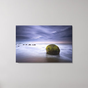 Moeraki Boulders Sunrise Seascape Canvas Afdruk