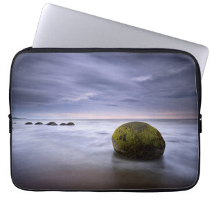 Moeraki Boulders Sunrise Seascape Laptop Sleeve