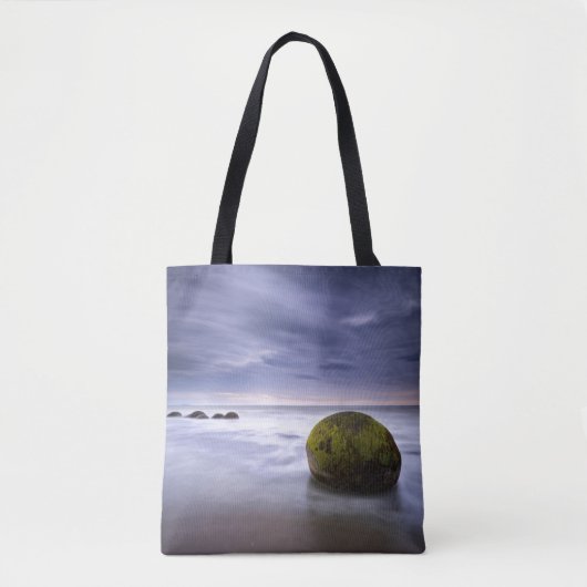 Moeraki Boulders Sunrise Seascape Tote Bag (Voorkant)