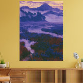 Moeras aan de rand van de ochtend canvas afdruk (Insitu (Woonkamer))