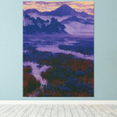 Moeras aan de rand van de ochtend canvas afdruk (Insitu (Houten vloer))