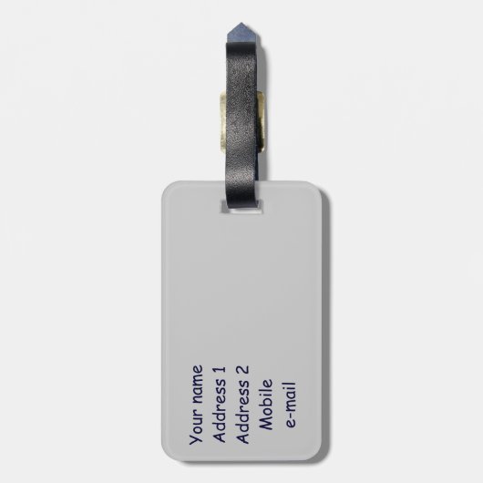 moeras bagagelabel (Achterkant verticaal)