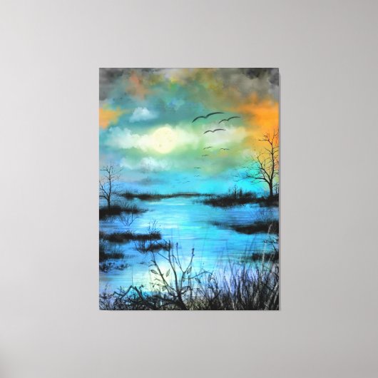 moeras canvas afdrukken (Voorkant)