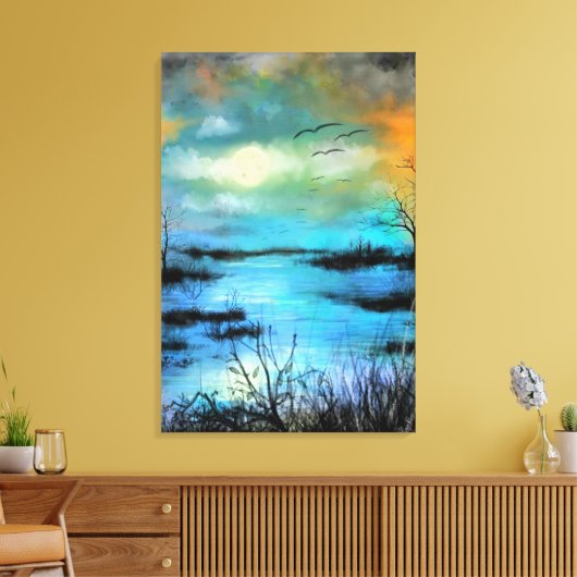Moeras Canvas Print (Insitu (Woonkamer))