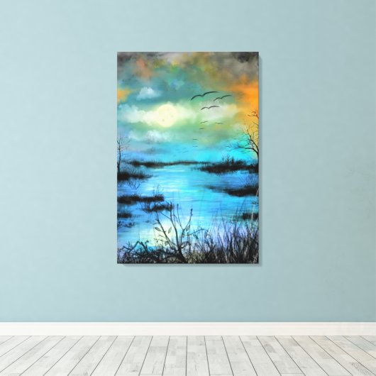 Moeras Canvas Print (Insitu (Houten vloer))