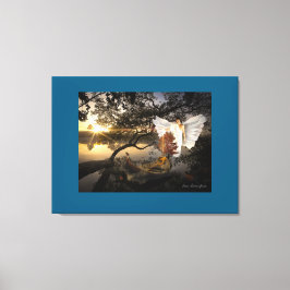 Moeras engel canvas afdruk