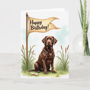 Moeras Hond Verjaardagskaart Kaart
