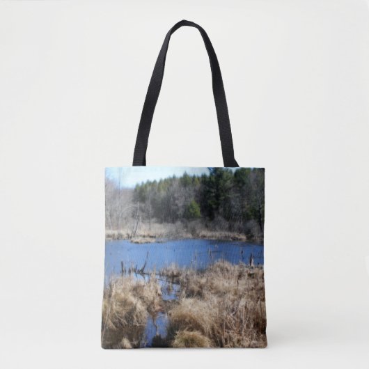 Moeras in het voorjaar Natuur Tote Bag (Voorkant)