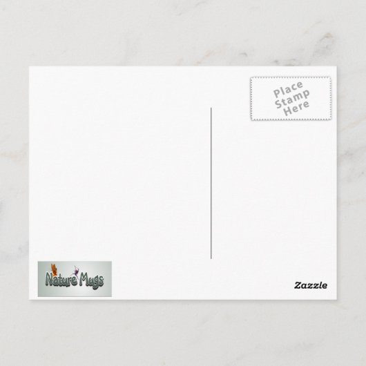 Moeras in paars briefkaart (Achterkant)